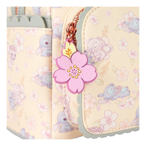 Loungefly - Cute Disney Stitch Cherry Bloss Mini Backpack
