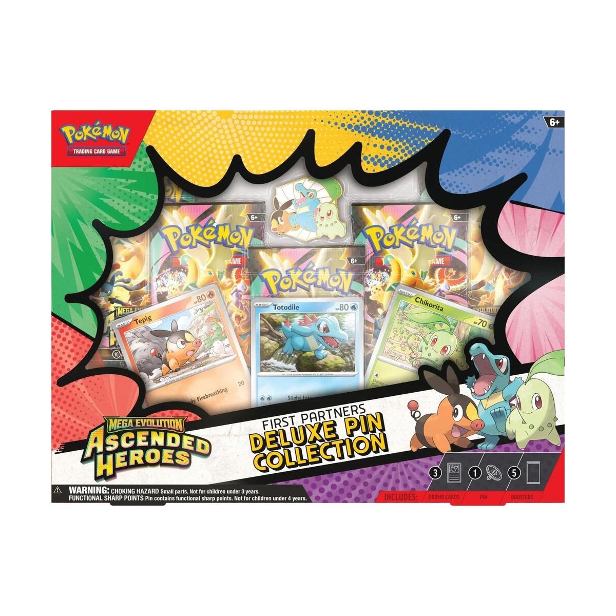 Pokemon Mega Evolution Ascended Heroes - First Partners Deluxe Pin Collection