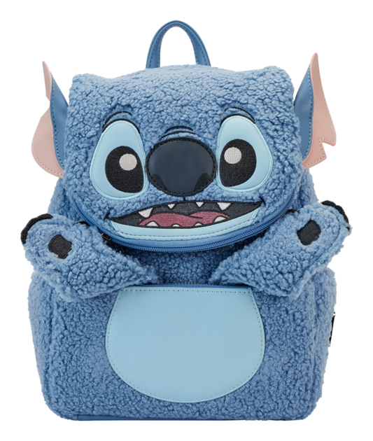 Loungefly - Stitch Disney Plush Sherpa Cosplay Mini Backpack