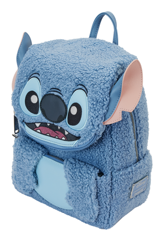 Loungefly - Stitch Disney Plush Sherpa Cosplay Mini Backpack