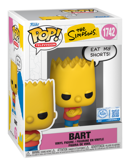 Funko Pop! Vinyl - The Simpsons - Bart (Eat My Shorts!)