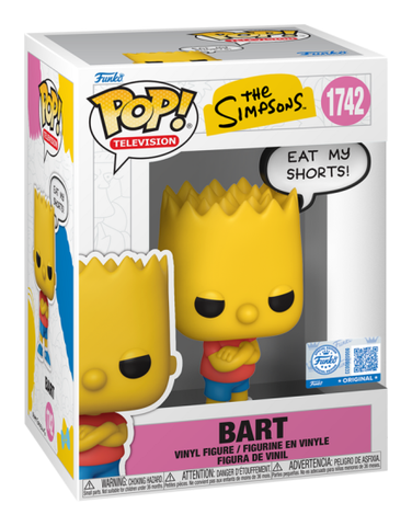 Funko Pop! Vinyl - The Simpsons - Bart (Eat My Shorts!)