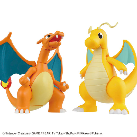 Japanese Bandai Toys: Pokemon Charizard & Dragonite Battle