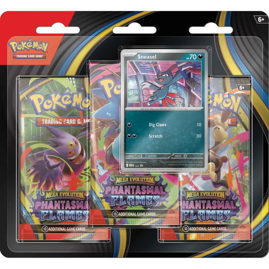 Pokémon TCG: Mega Evolution Phantasmal Flames - 3 Pack (assortment)