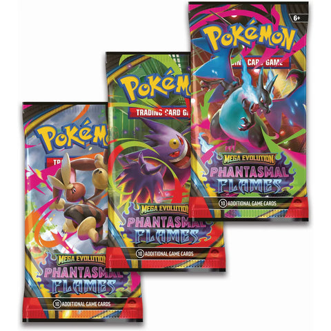 Pokémon TCG: Mega Evolution Phantasmal Flames - 3 Pack (assortment)