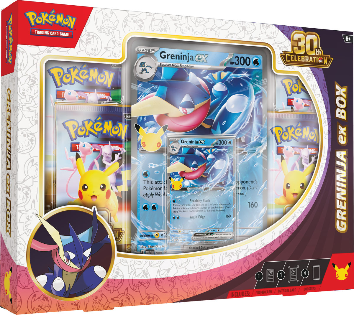 Pokémon TCG: Greninja Ex Box - 30th Celebration