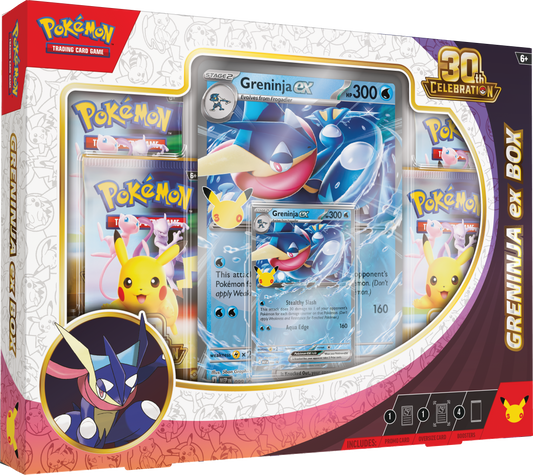 Pokémon TCG: Greninja Ex Box - 30th Celebration