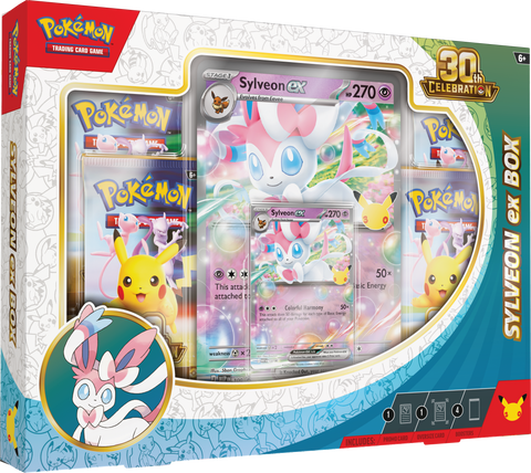 Pokémon TCG: Sylveon Ex Box - 30th Celebration